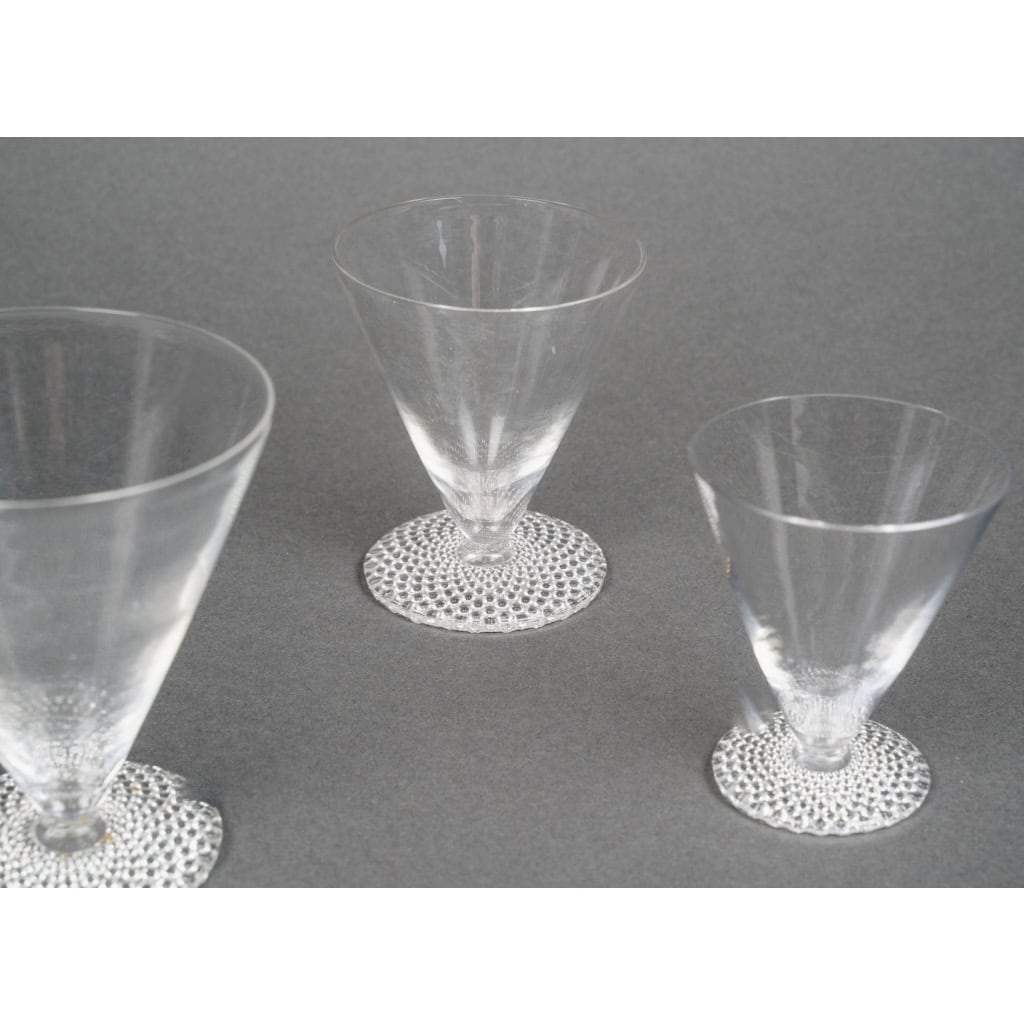 1930 René Lalique – Service Tokyo Verres, Assiettes et Bols – 42 pièces 10
