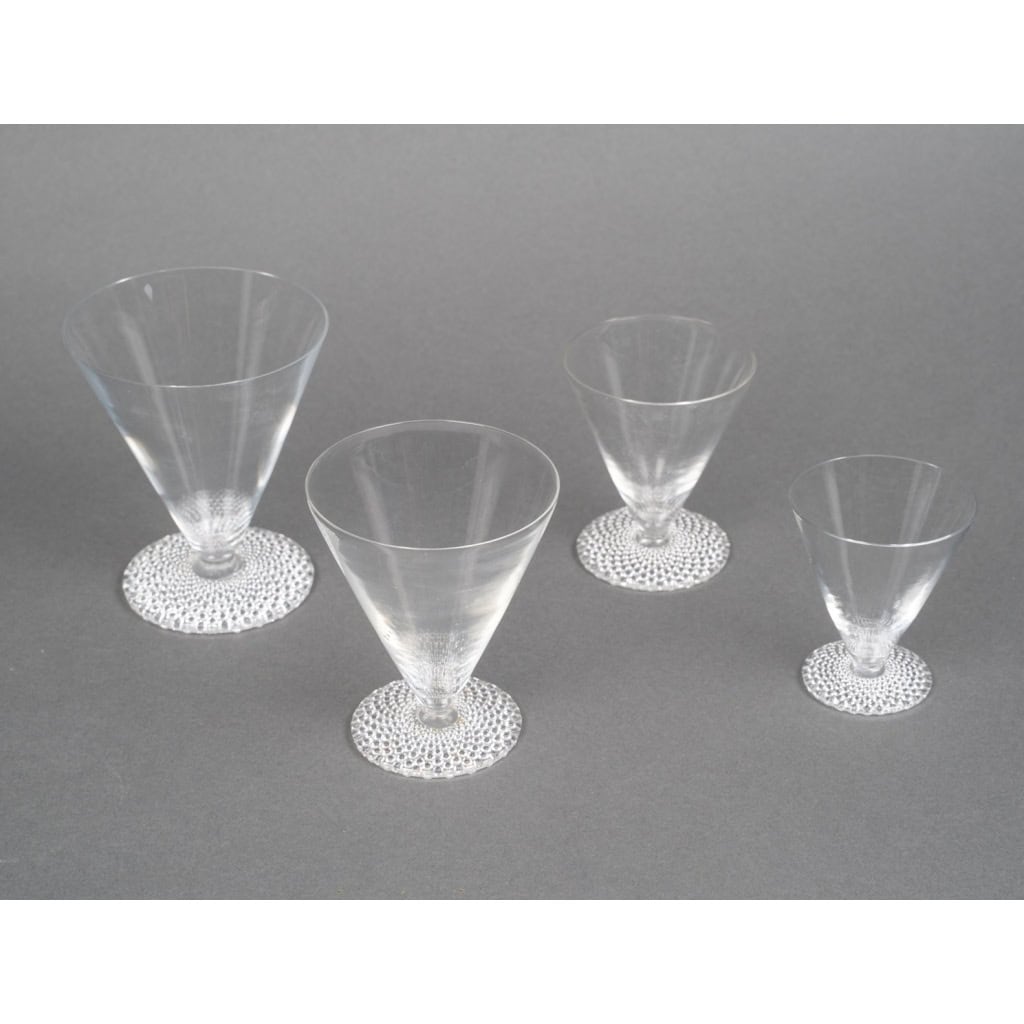 1930 René Lalique – Service Tokyo Verres, Assiettes et Bols – 42 pièces 5