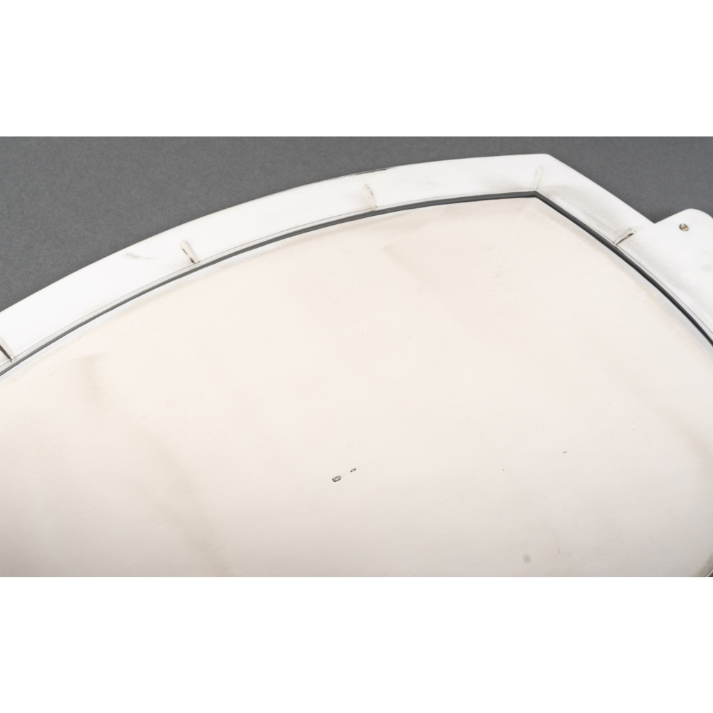 Orfevre CHARLENT Plateau argent massif ART DECO vers 1930 15 Orfevre CHARLENT Plateau argent massif ART DECO vers 1930 15