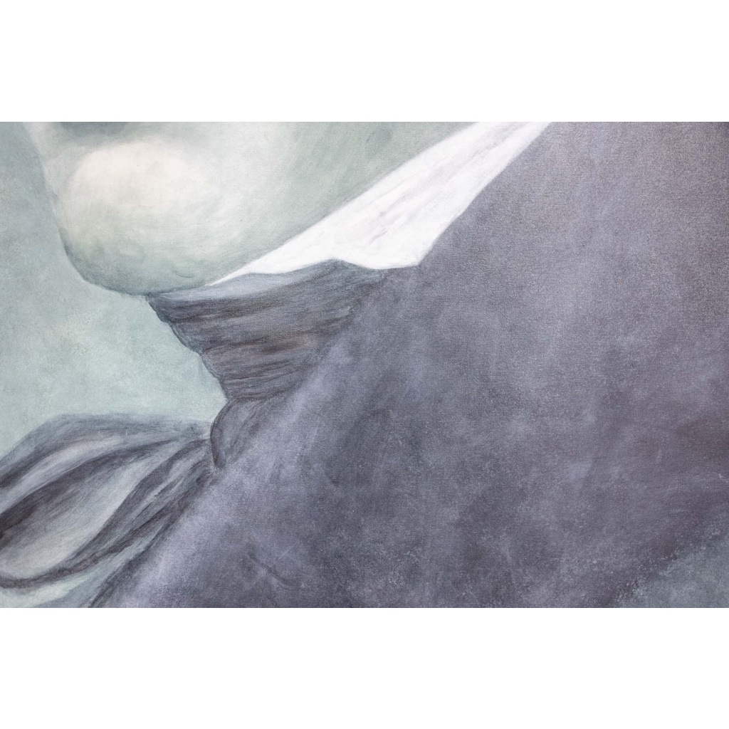 Evelyne Baget Détail peint sur toile d’après Girodet. Contemporain 6