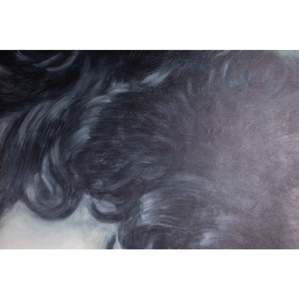 Evelyne Baget Détail peint sur toile d’après Girodet. Contemporain 7