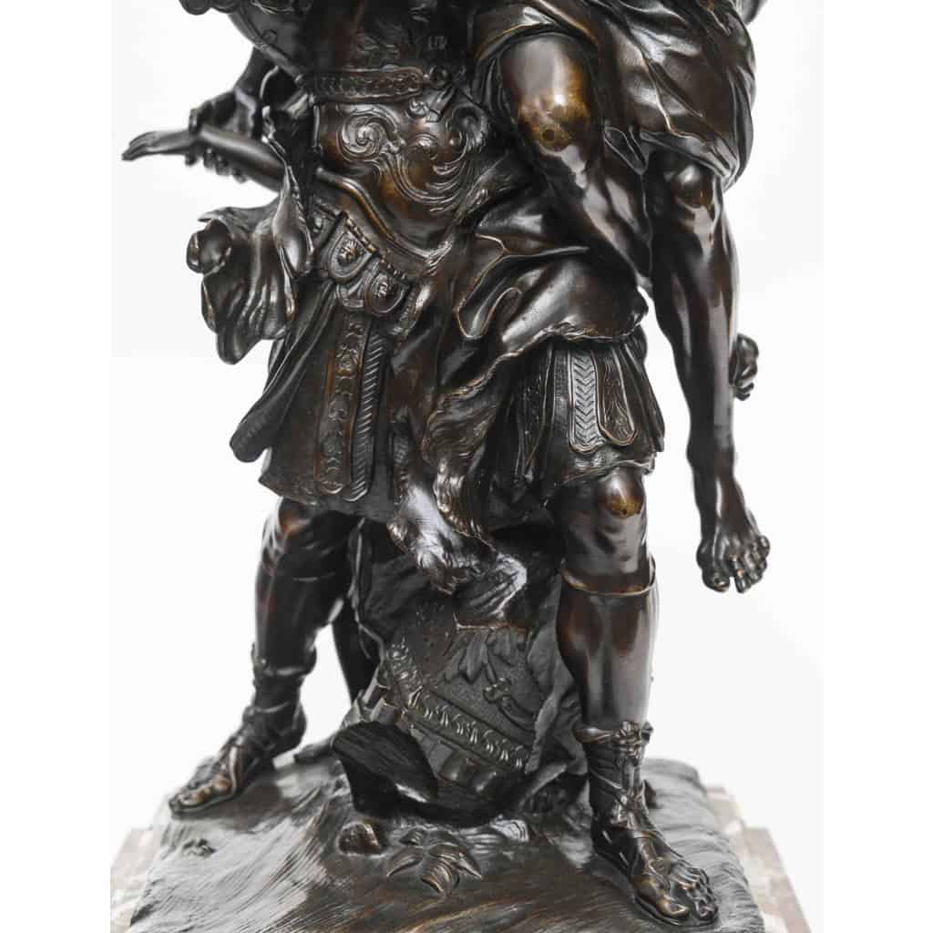 Sculpture en bronze « Enée portant son père Anchise suivi d’Ascagne » 12