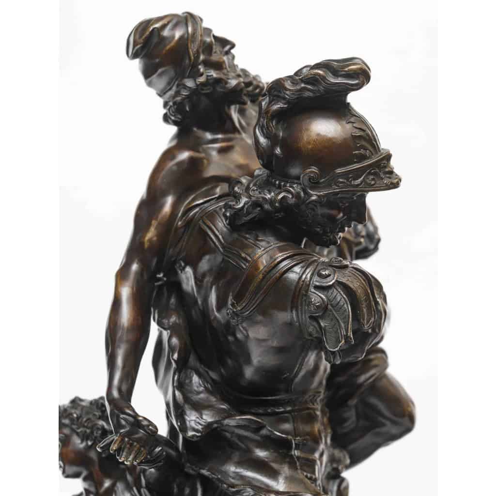 Sculpture en bronze « Enée portant son père Anchise suivi d’Ascagne » 7