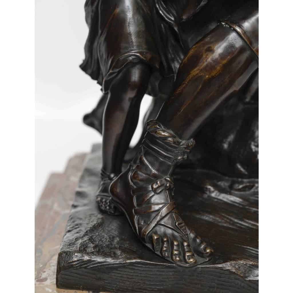 Sculpture en bronze « Enée portant son père Anchise suivi d’Ascagne » 10