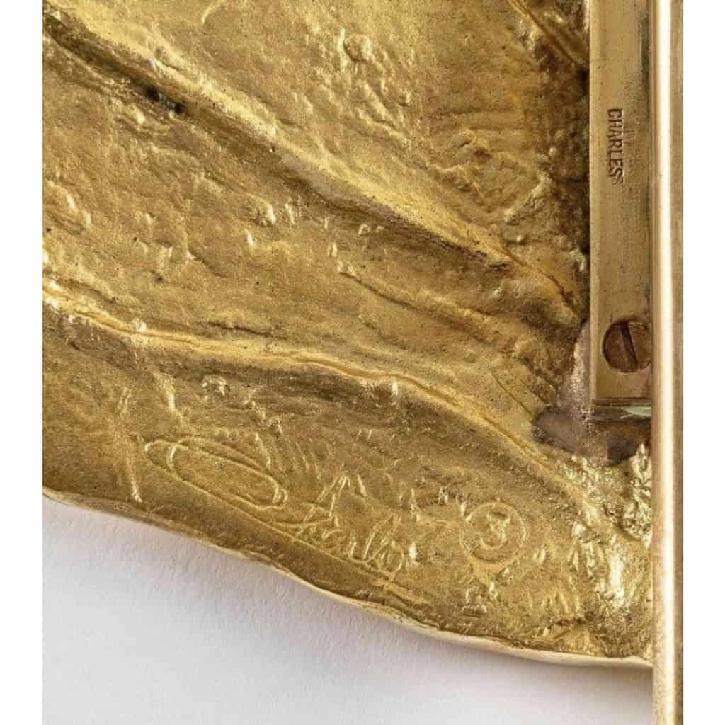 1970 Paire d’appliques modèle Clea par Chrystiane Charles pour Maison Charles. 4 1970 Paire d’appliques modèle Clea par Chrystiane Charles pour Maison Charles. 4