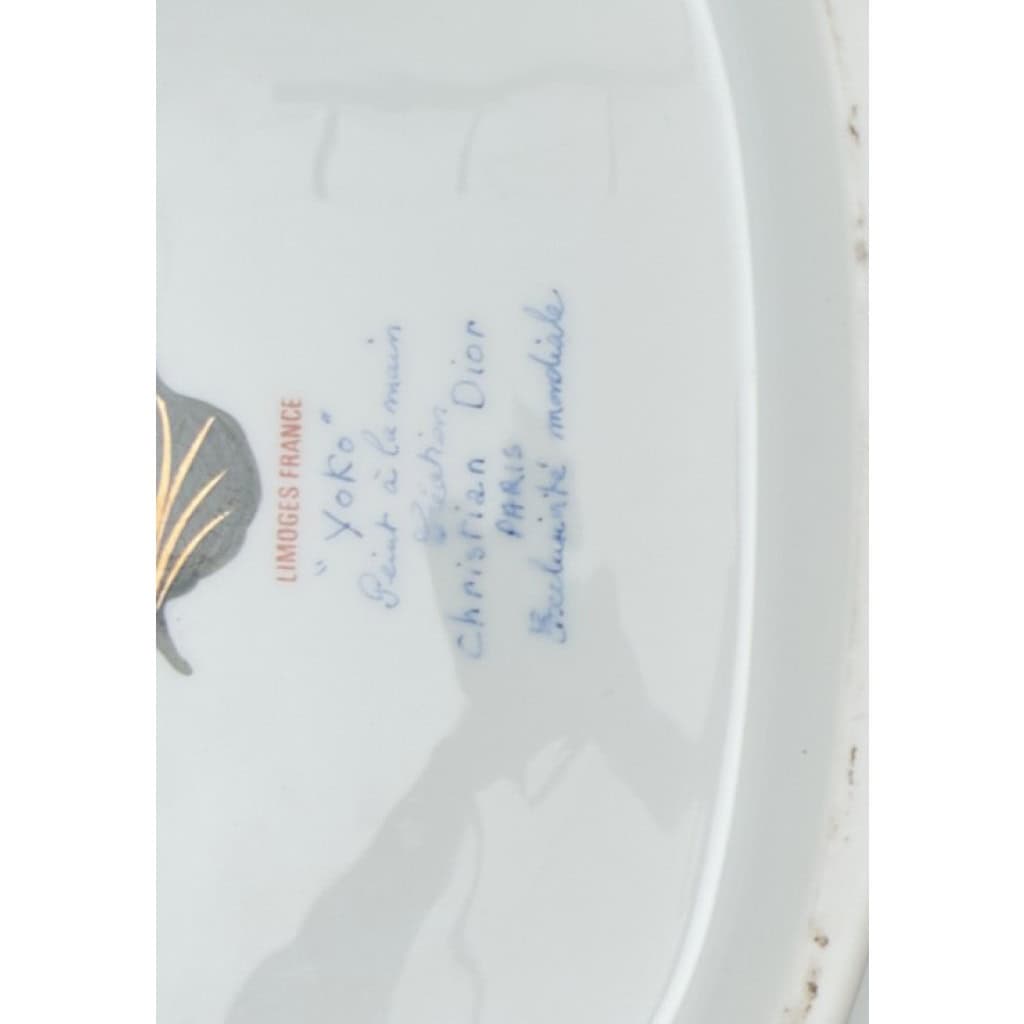 Christian Dior circa 1986-Soupière couverte porcelaine Limoges 4