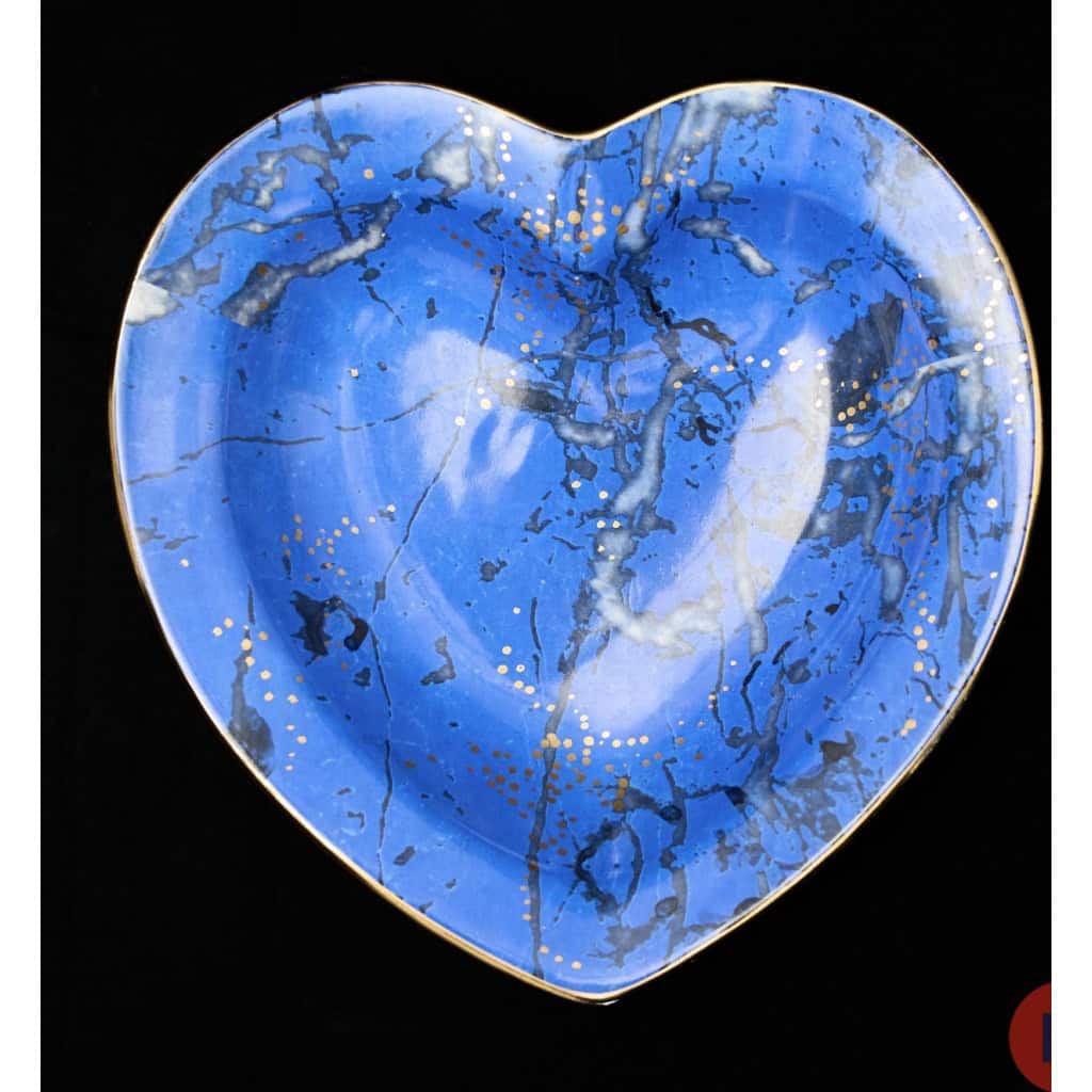 Christian Dior ,Vide poche en faïence bleue 5