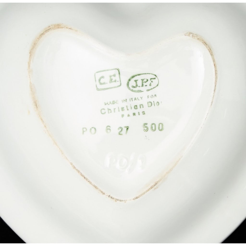 Christian Dior ,Vide poche en faïence bleue 4