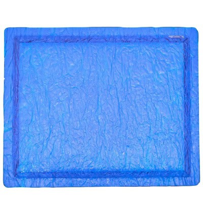 Christian Dior ,Plateau PLEXIGLASS GIVRÉ bleu , circa 1980