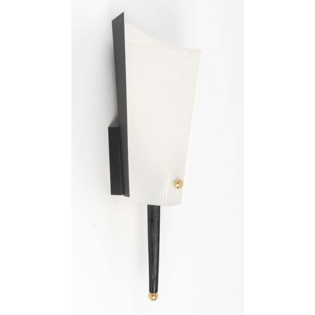 1960 Paire d&rsquo;appliques murales Jacques Biny Edition Luminalite 4