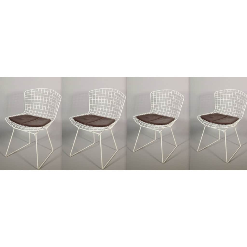 Harry BERTOIA (1915-1978) pour KNOLL INTERNATIONAL, éditeur. 4 Chaises « Diamond » 3