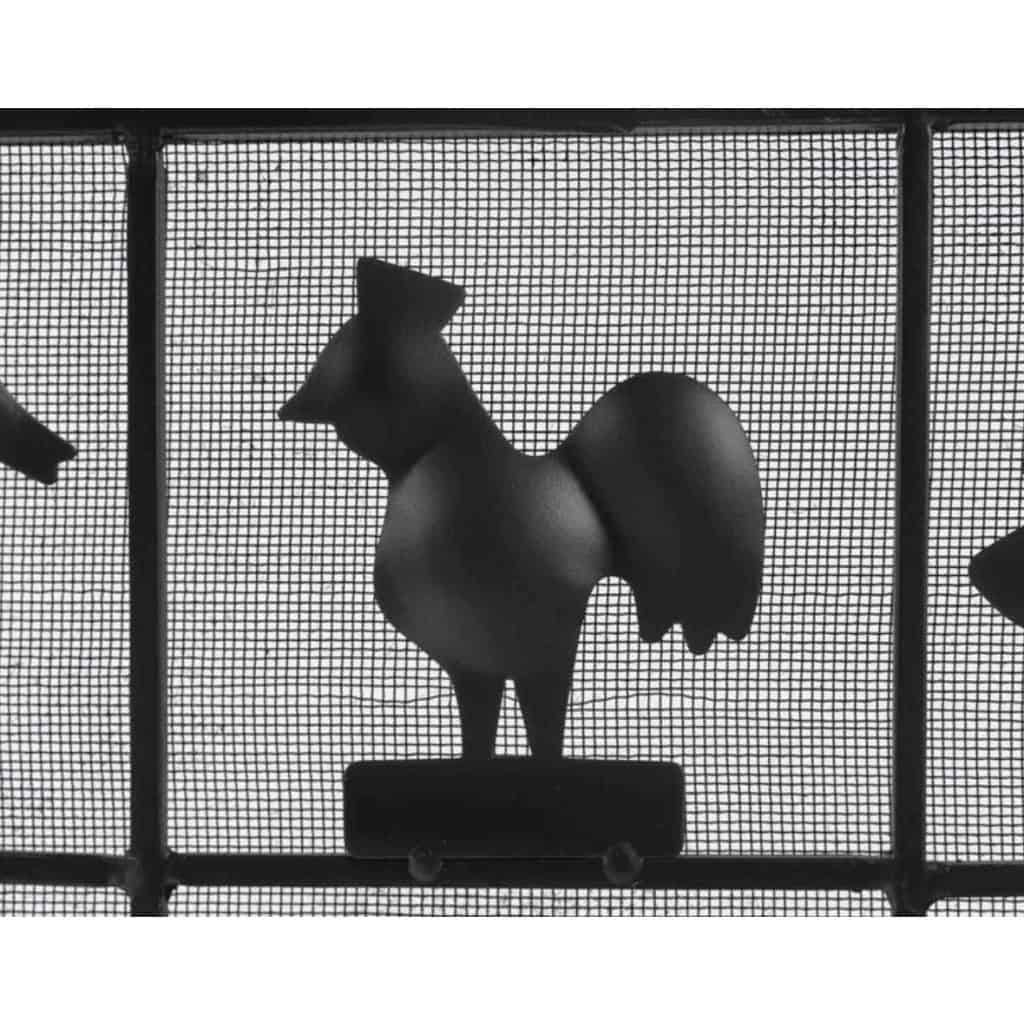 1950 Pare-feu en fer forgé des Ateliers Marolles 7