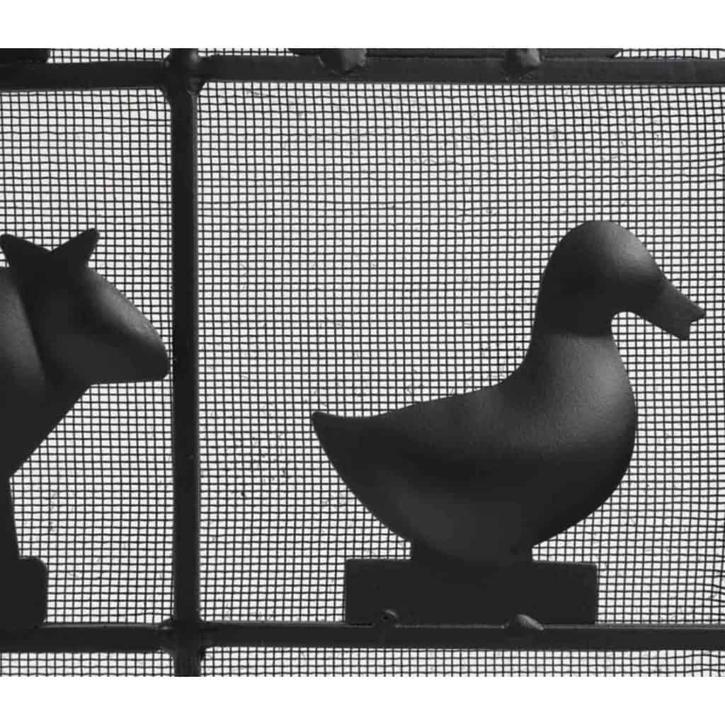 1950 Pare-feu en fer forgé des Ateliers Marolles 6