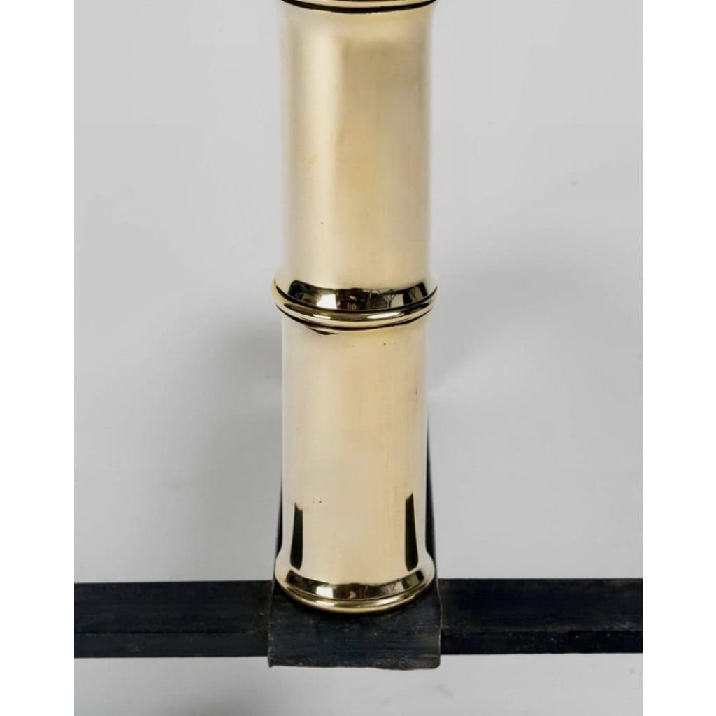 1950 Paire de chenets par Jacques Adnet 10