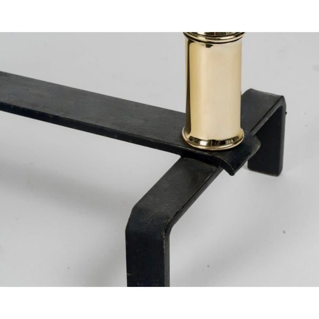 1950 Paire de chenets par Jacques Adnet 7