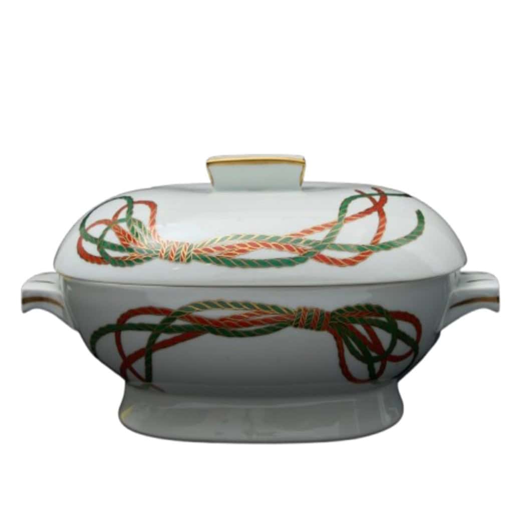 Christian Dior circa 1986-Soupière couverte porcelaine Limoges 3