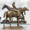 Sculpture – Avant La Course , Jockey Et Sa Monture , Jules Moigniez (1835-1894) – Bronze 15