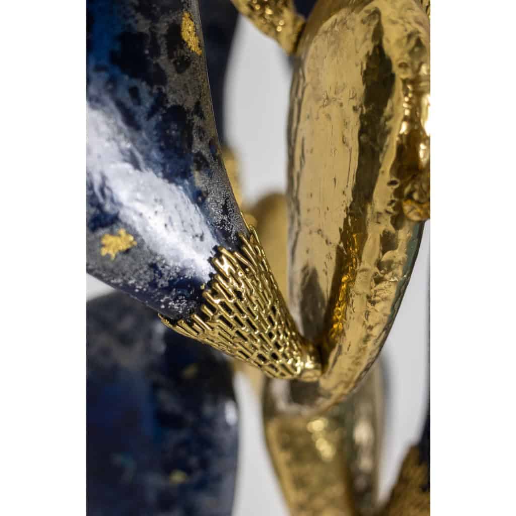 Jacques Duval Brasseur, Grande sculpture cactus en laiton doré. 1992 17