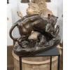 Sculpture – Tigre Surprenant Une Antilope , Antoine – Louis Barye , F.Barbedienne – Bronze 19 Sculpture – Tigre Surprenant Une Antilope , Antoine – Louis Barye , F.Barbedienne – Bronze 19