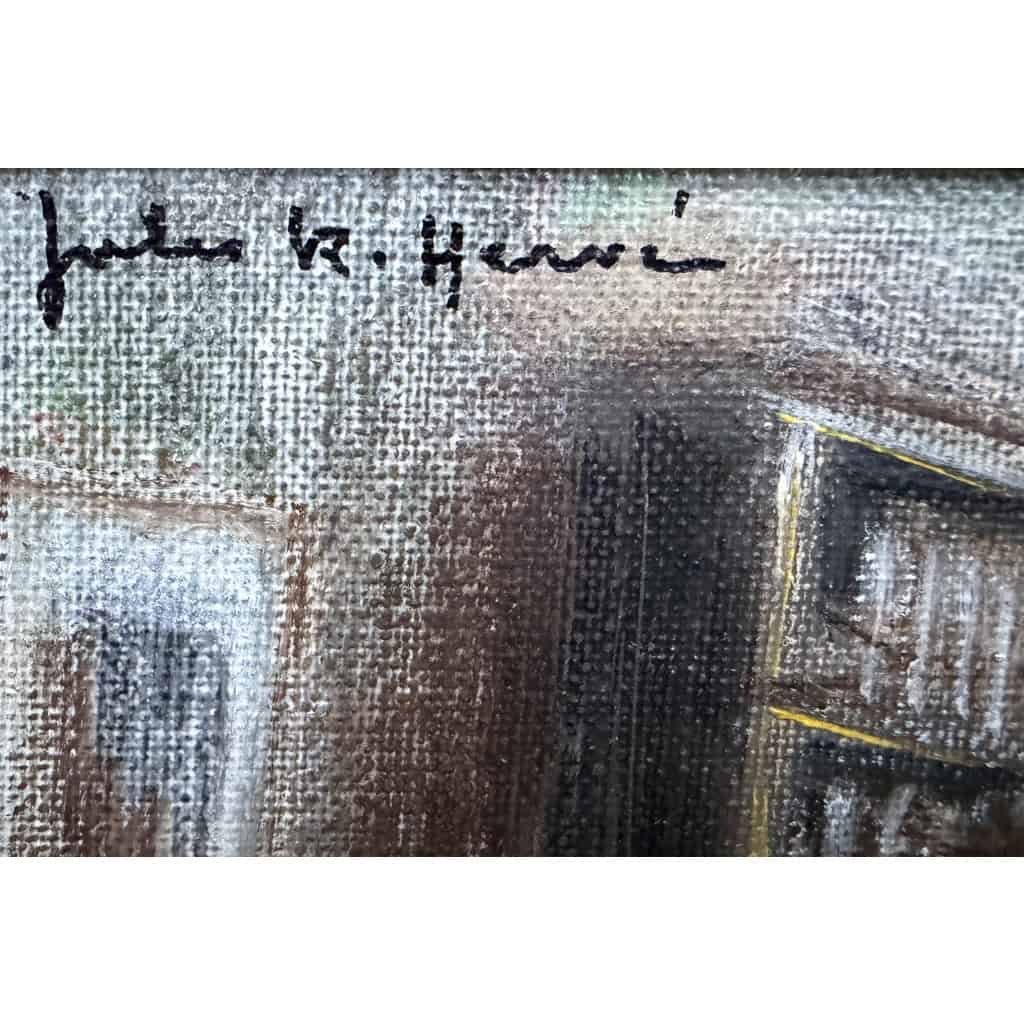 HERVE Jules Peinture impressionniste 20è L’apprentissage de la lecture Huile sur Toile Signée Certificat D’authenticité 6 HERVE Jules Peinture impressionniste 20è L’apprentissage de la lecture Huile sur Toile Signée Certificat D’authenticité 6