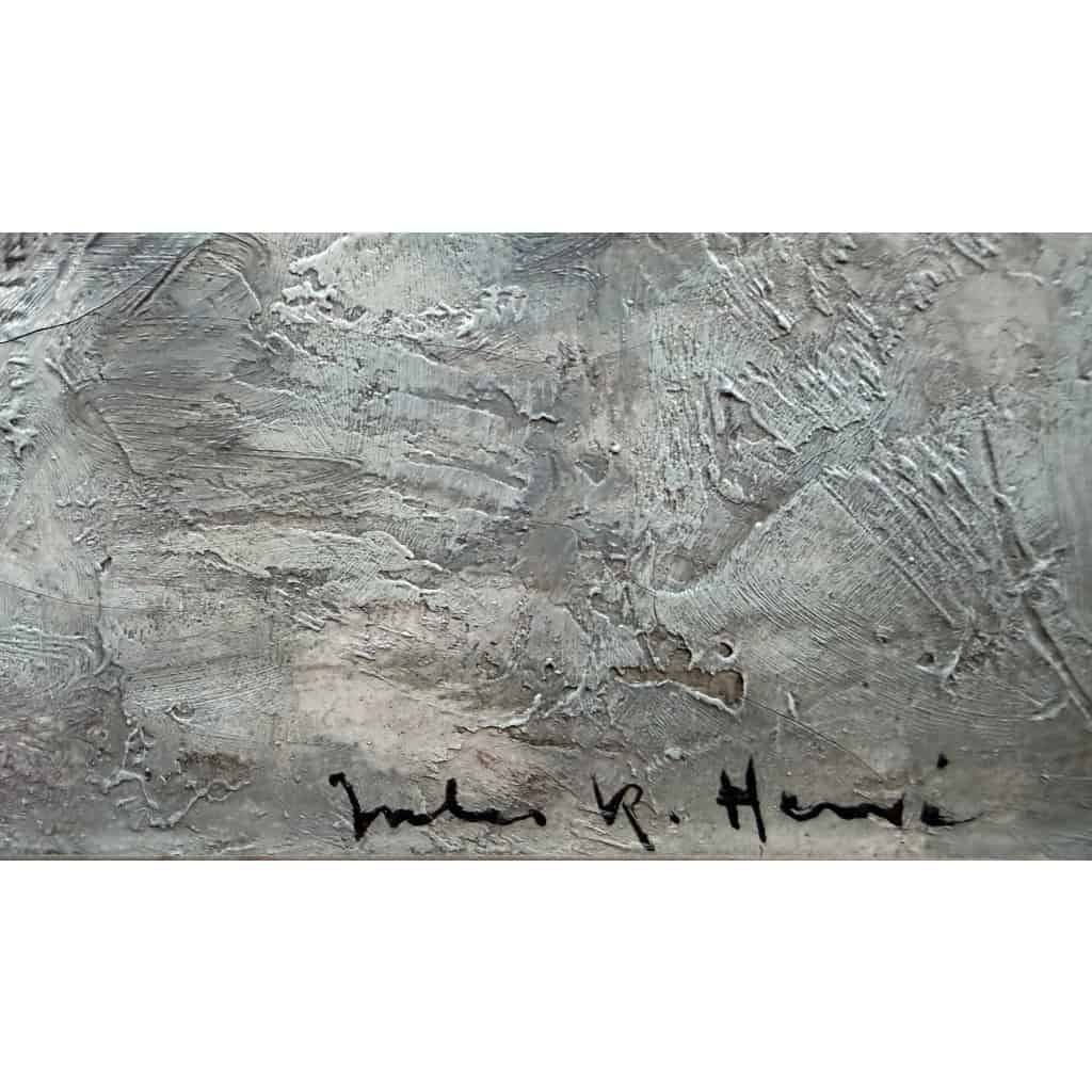 HERVE Jules Peinture impressionniste 20è Paris Les bouquinistes devant Notre Dame Huile sur Toile Signée Certificat 4 HERVE Jules Peinture impressionniste 20è Paris Les bouquinistes devant Notre Dame Huile sur Toile Signée Certificat 4