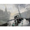 HERVE Jules Peinture Française 20è Paris La Seine et ses bouquinistes Huile sur Toile Signée Certificat d&rsquo;authenticité 16