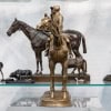 Sculpture – Avant La Course , Jockey Et Sa Monture , Jules Moigniez (1835-1894) – Bronze 18