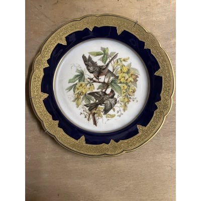 DEUX Assiettes porcelaine Mehun