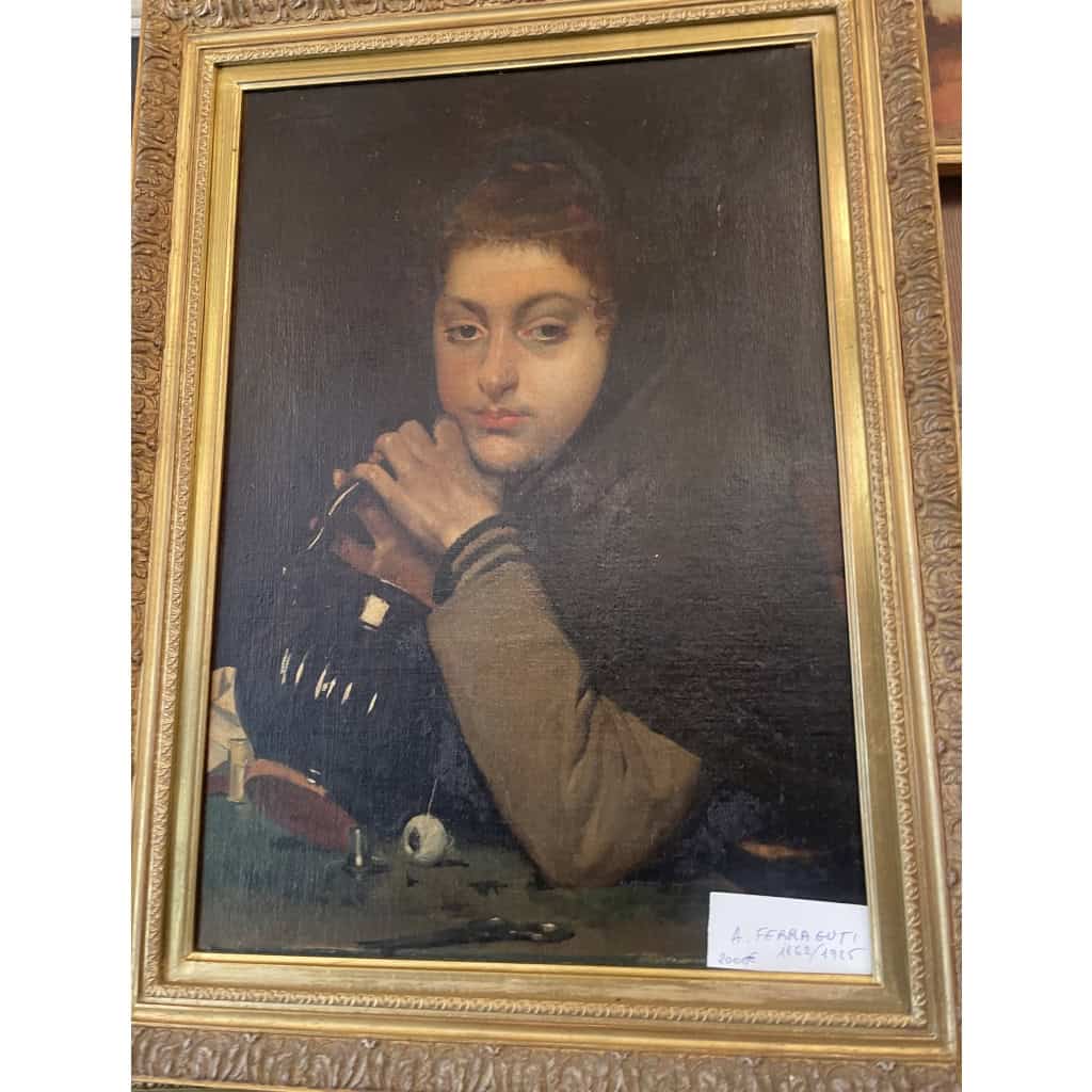 Femme à la cruche FERRAGUTI (1862-1925) 3