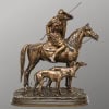Groupe En Bronze « Cavalier Arabe Avec Deux Lévriers » , Alfred Dubucand (1828-1894) 10
