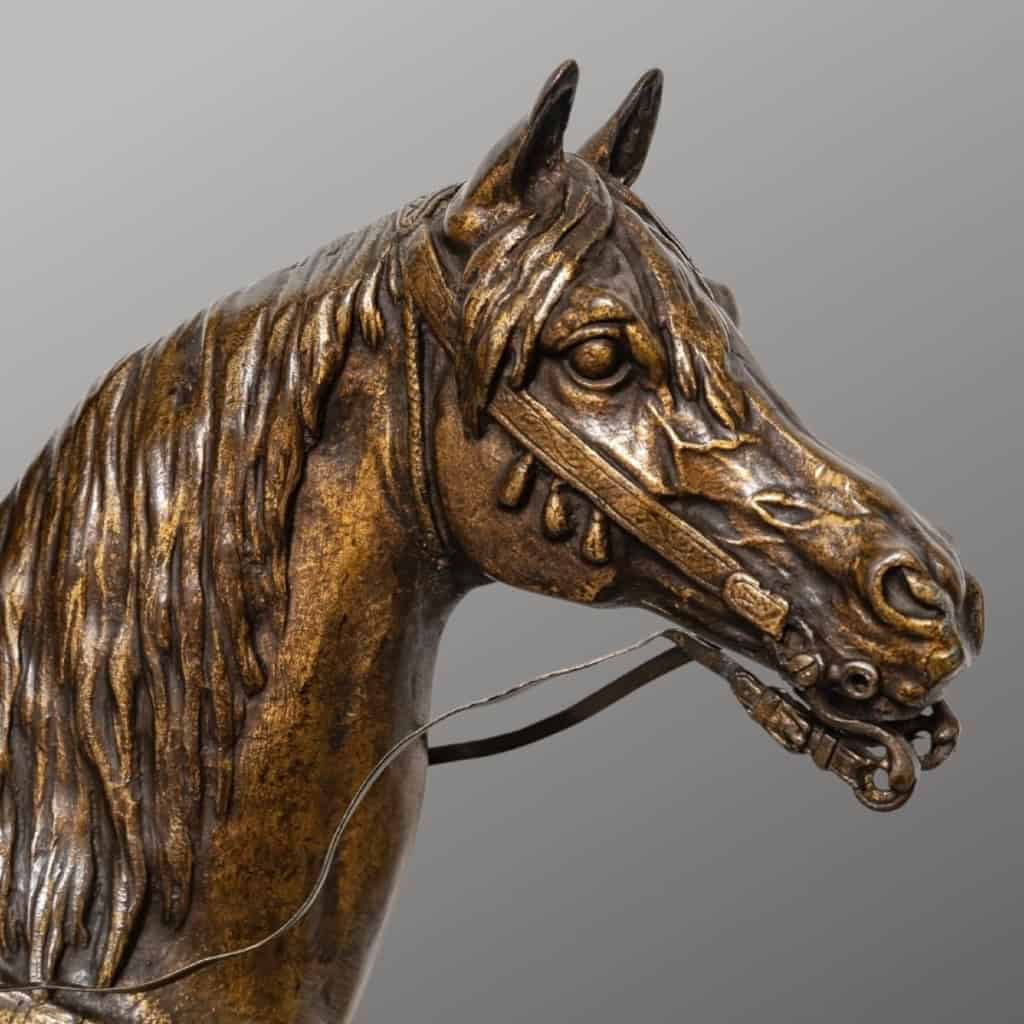 Groupe En Bronze « Cavalier Arabe Avec Deux Lévriers » , Alfred Dubucand (1828-1894) 5