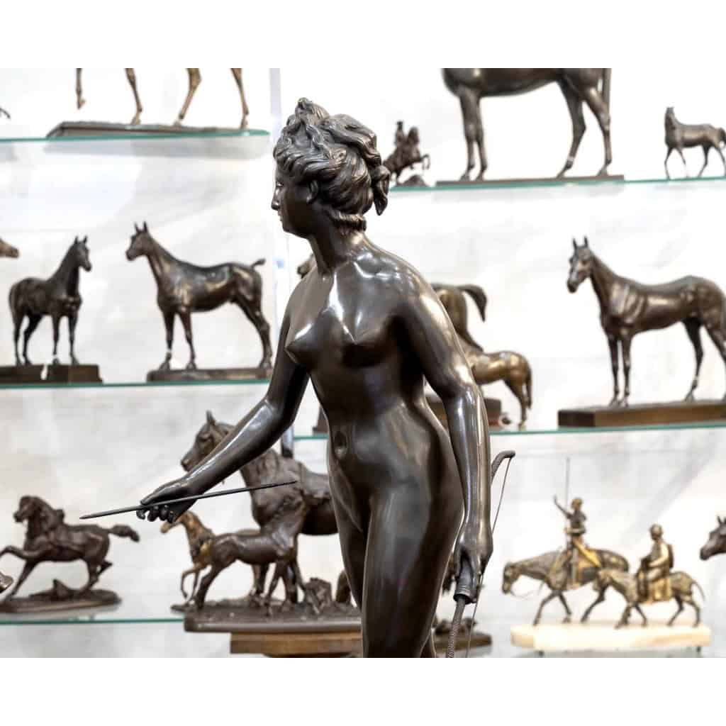 Sculpture – Diane Chasseresse , Jean – Antoine Houdon (1741-1828) – Bronze 7 Sculpture – Diane Chasseresse , Jean – Antoine Houdon (1741-1828) – Bronze 7