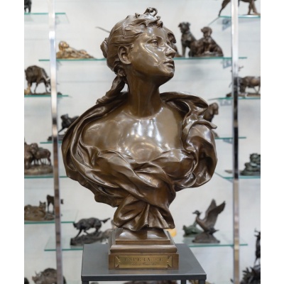 Sculpture – Éspérance , Félix Pierre Richard (1848-1912) – Bronze 3