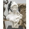 Sculpture – Buste De Jeune Femme Aux Fleurs , Vittorio Pochini (1860-1908) – Marbre 15 Sculpture – Buste De Jeune Femme Aux Fleurs , Vittorio Pochini (1860-1908) – Marbre 15
