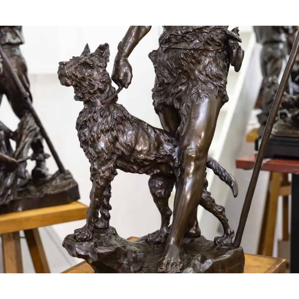 Sculpture – Le Chasseur Gaulois , Marcel Debut (1865-1933) – Bronze 6