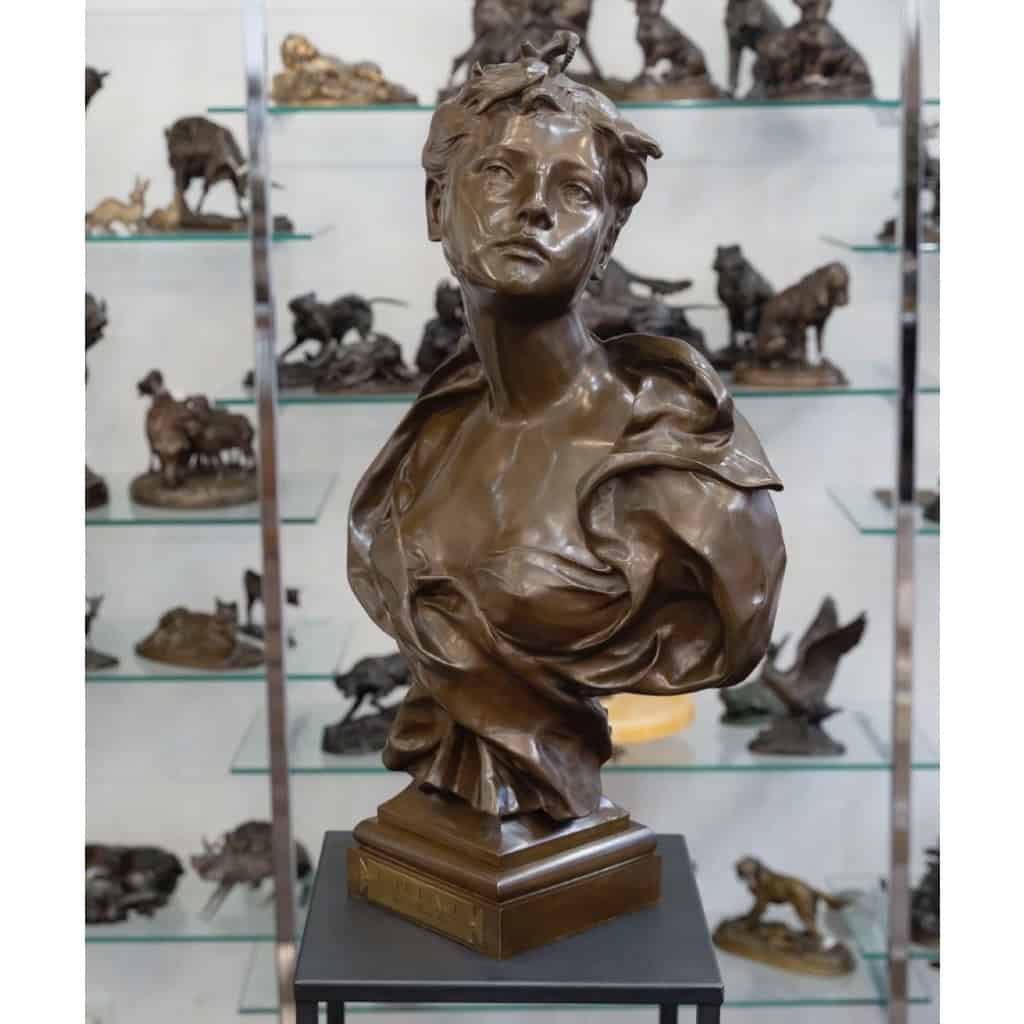 Sculpture – Éspérance , Félix Pierre Richard (1848-1912) – Bronze 4