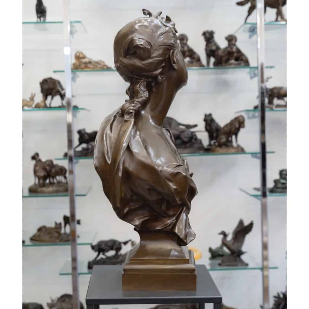 Sculpture – Éspérance , Félix Pierre Richard (1848-1912) – Bronze 9