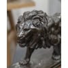 Sculpture – Le Lion Marchant , Antoine – Louis Barye (1795-1875) – Bronze 15