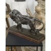 Sculpture – Le Lion Marchant , Antoine – Louis Barye (1795-1875) – Bronze 16