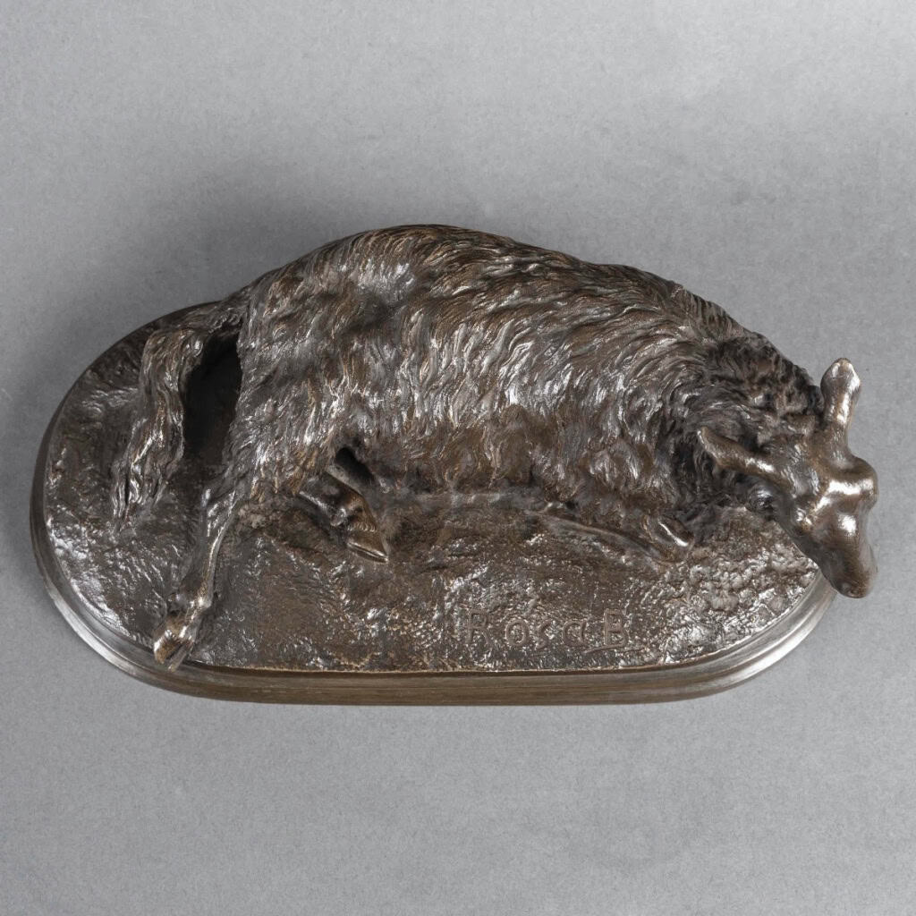 Sculpture – Mouton Couché , Rosa Bonheur (1822-1899) – Bronze 9
