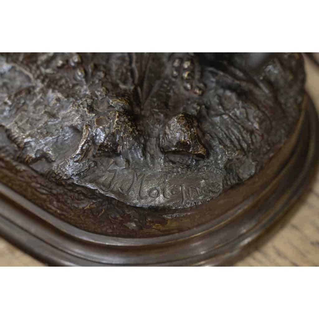 Sculpture – Bécasse À L’ Envol , Jules Moigniez (1835-1894) – Bronze 12