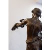 Sculpture – Le Charmeur De Serpent , Eugène Marioton (1857-1933) – Bronze 19