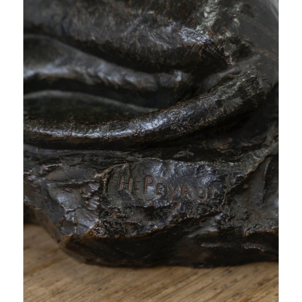 Sculpture – Le Tigre Couché , François Auguste Hippolyte Peyrol (1856-1929) – Bronze 10 Sculpture – Le Tigre Couché , François Auguste Hippolyte Peyrol (1856-1929) – Bronze 10