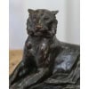 Sculpture – Le Tigre Couché , François Auguste Hippolyte Peyrol (1856-1929) – Bronze 13 Sculpture – Le Tigre Couché , François Auguste Hippolyte Peyrol (1856-1929) – Bronze 13