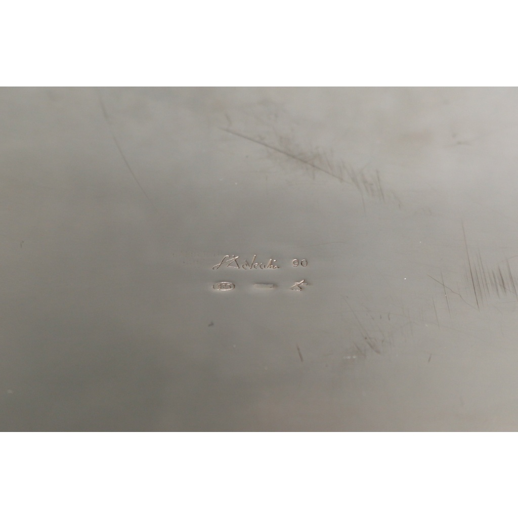 GABRIEL DE VECCHI – Vase/Rafraichissoir en argent massif design Italien 1970 14