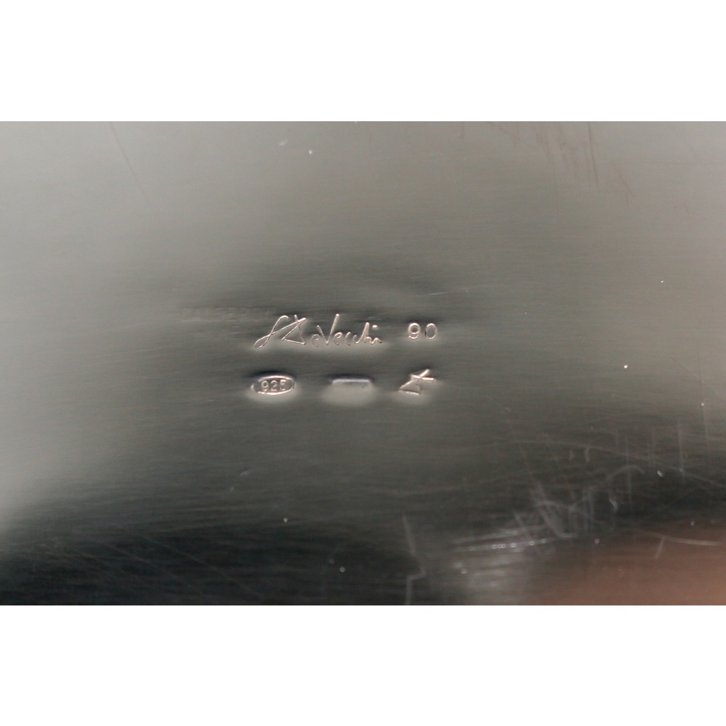 GABRIEL DE VECCHI – Vase/Rafraichissoir en argent massif design Italien 1970 15