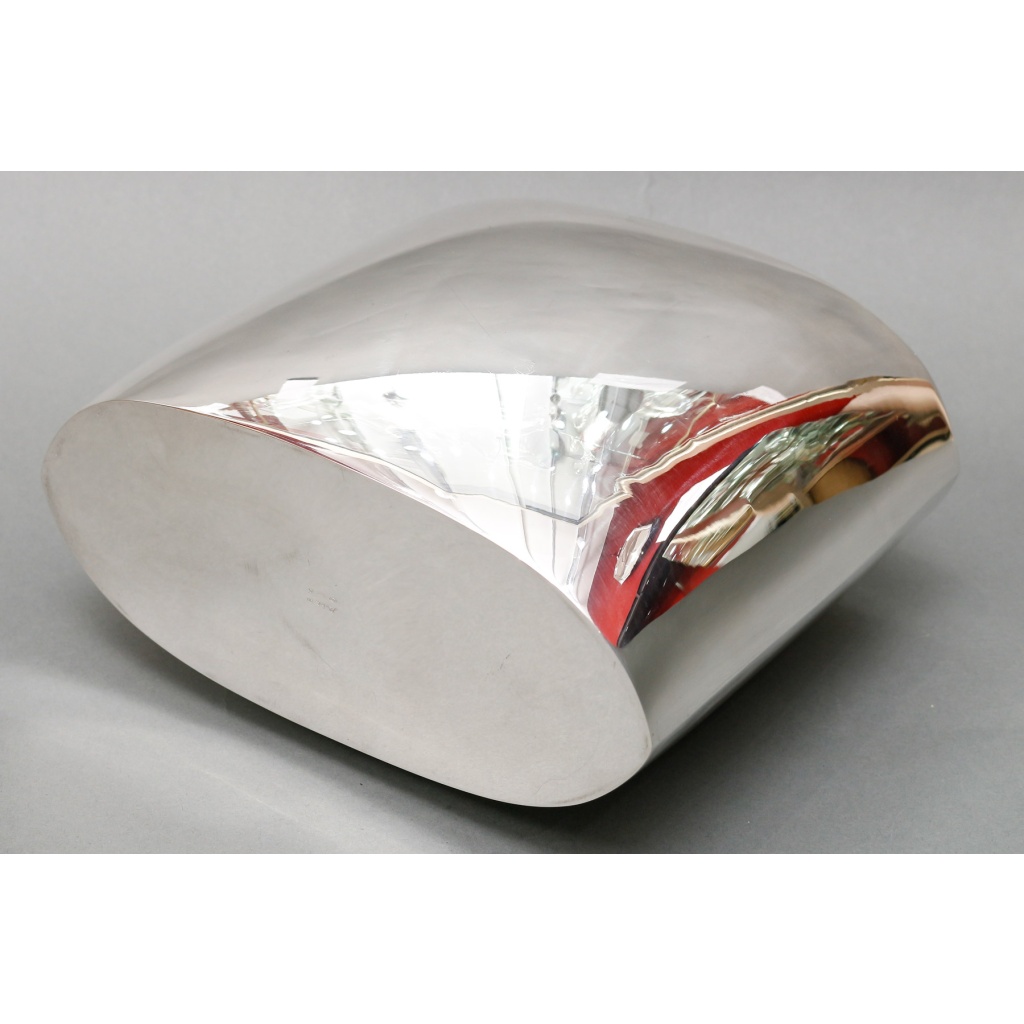 GABRIEL DE VECCHI – Vase/Rafraichissoir en argent massif design Italien 1970 16
