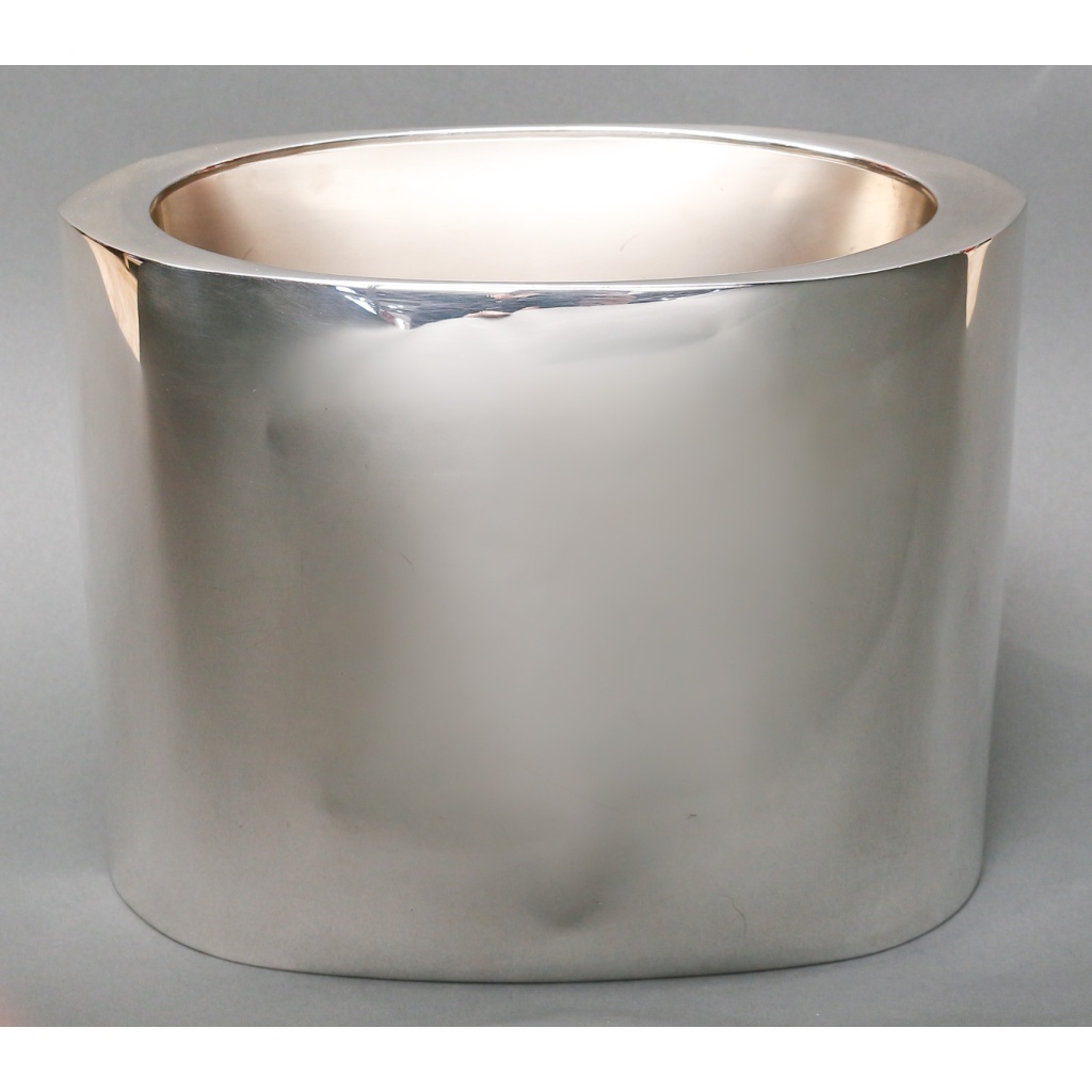 GABRIEL DE VECCHI – Vase/Rafraichissoir en argent massif design Italien 1970 18