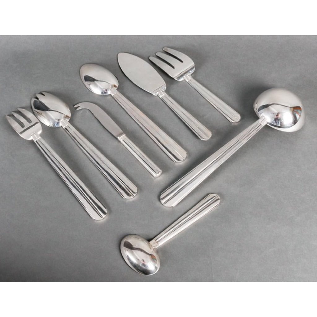 Jean E. Puiforcat – Ménagère « Chantaco » 71 pièces 12 Jean E. Puiforcat – Ménagère « Chantaco » 71 pièces 12