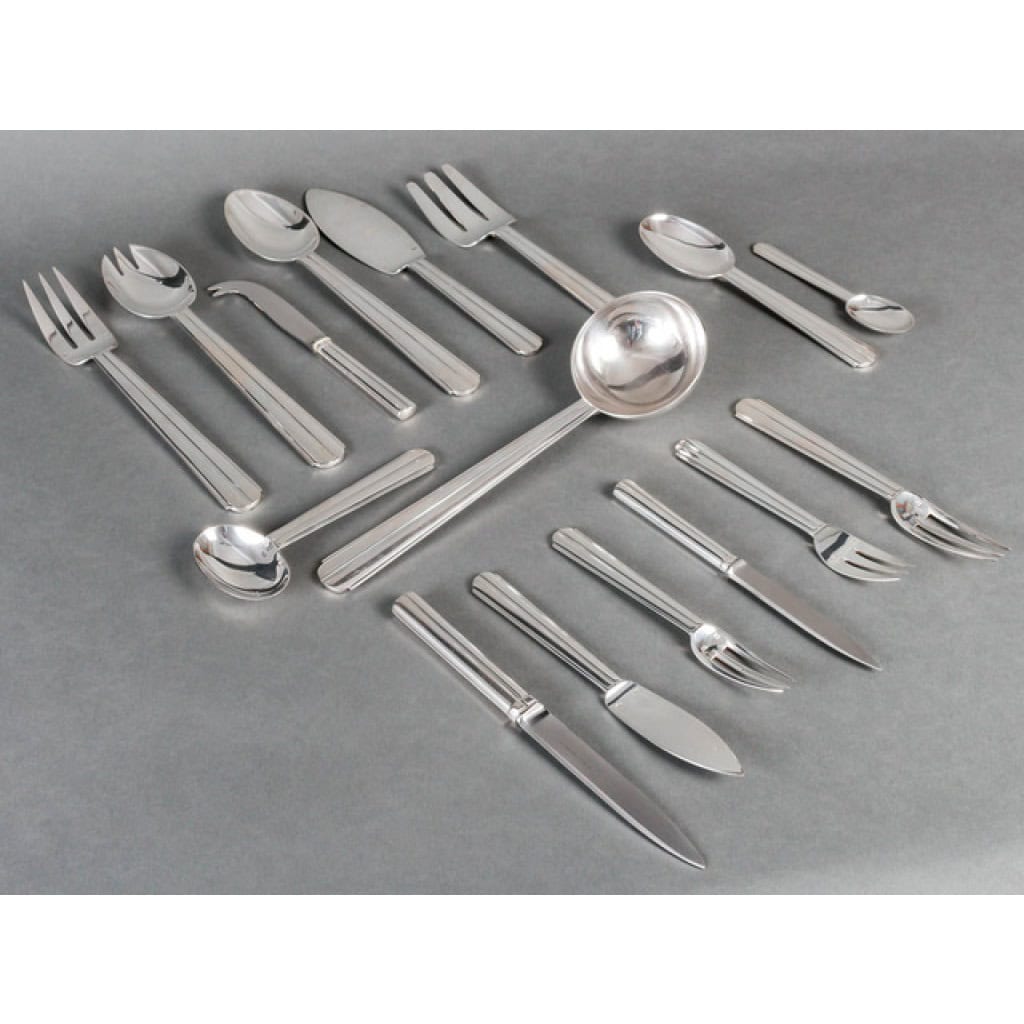 Jean E. Puiforcat – Ménagère « Chantaco » 71 pièces 14 Jean E. Puiforcat – Ménagère « Chantaco » 71 pièces 14